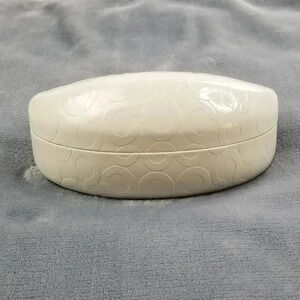 Coach Clamshell "C" Logo Sunglass White Hard Case